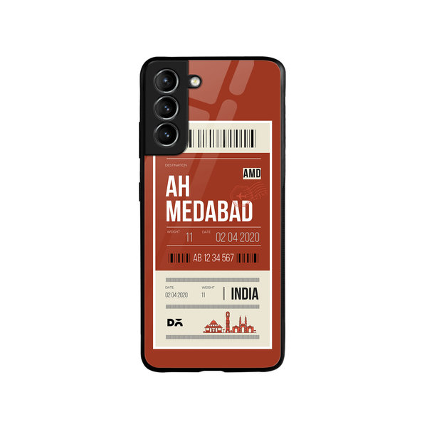 

DailyObjects Ahmedabad City Tag Glass Case Cover For Samsung Galaxy S21 FE