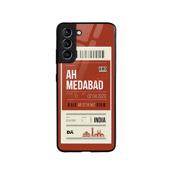 

DailyObjects Ahmedabad City Tag Glass Case Cover For Samsung Galaxy S21