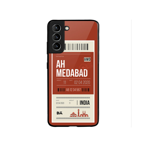 

DailyObjects Ahmedabad City Tag Glass Case Cover For Samsung Galaxy S22
