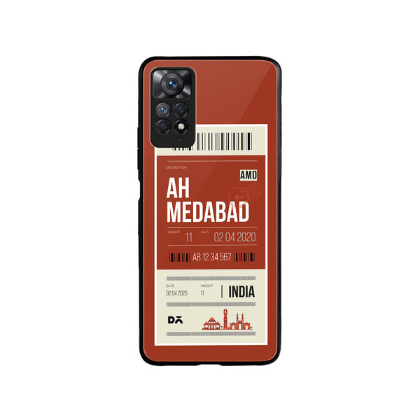 

DailyObjects Ahmedabad City Tag Glass Case Cover For Xiaomi Redmi Note 11 Pro