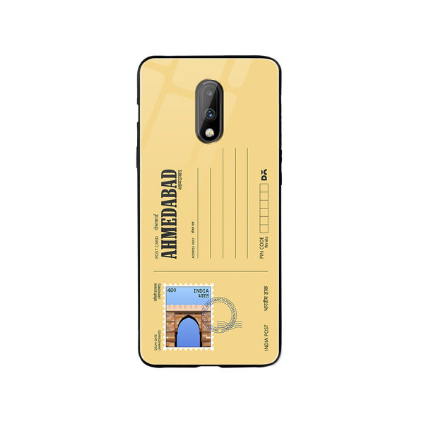 

DailyObjects Ahmedabad Delhi Gate Postcard Glass Case Cover For OnePlus 7