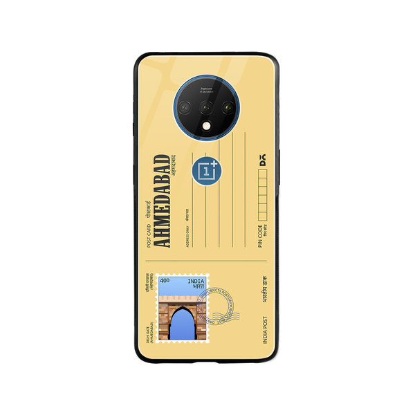 

DailyObjects Ahmedabad Delhi Gate Postcard Glass Case Cover For OnePlus 7T