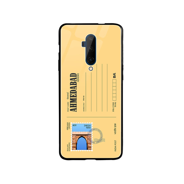 

DailyObjects Ahmedabad Delhi Gate Postcard Glass Case Cover For OnePlus 7T Pro