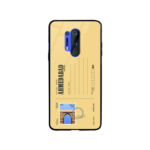 

DailyObjects Ahmedabad Delhi Gate Postcard Glass Case Cover For OnePlus 8 Pro