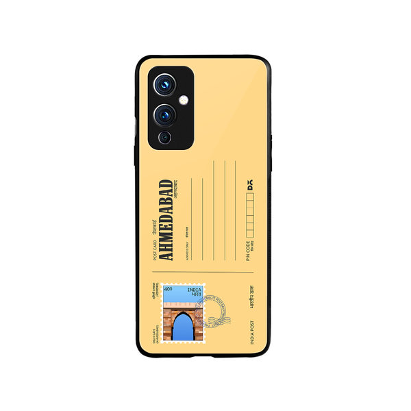 

DailyObjects Ahmedabad Delhi Gate Postcard Glass Case Cover For OnePlus 9
