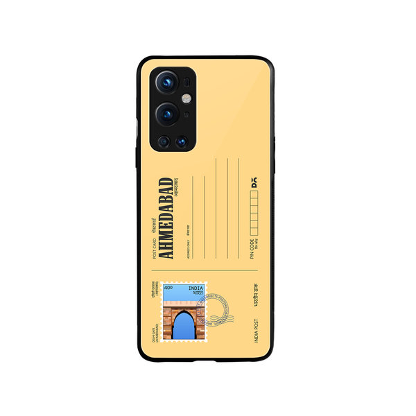 

DailyObjects Ahmedabad Delhi Gate Postcard Glass Case Cover For OnePlus 9 Pro