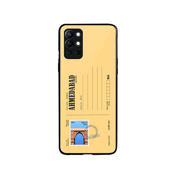 

DailyObjects Ahmedabad Delhi Gate Postcard Glass Case Cover For OnePlus 9R