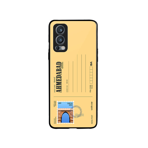 

DailyObjects Ahmedabad Delhi Gate Postcard Glass Case Cover For OnePlus Nord 2