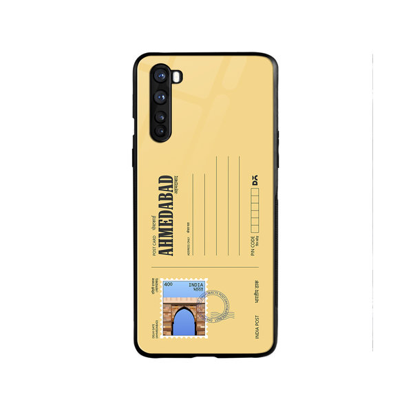 

DailyObjects Ahmedabad Delhi Gate Postcard Glass Case Cover For OnePlus Nord