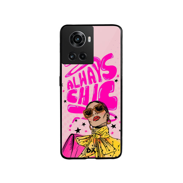 

DailyObjects Always Chic Glass Case Cover For OnePlus 10R