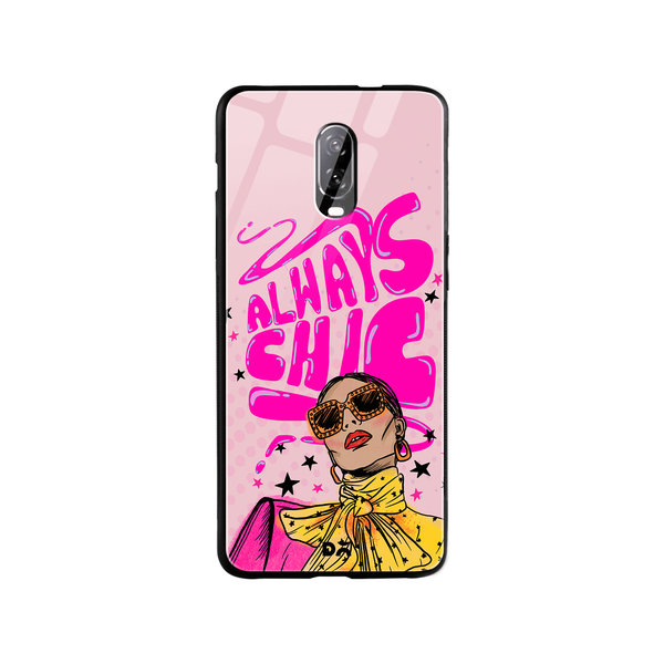 

DailyObjects Always Chic Glass Case Cover For OnePlus 7