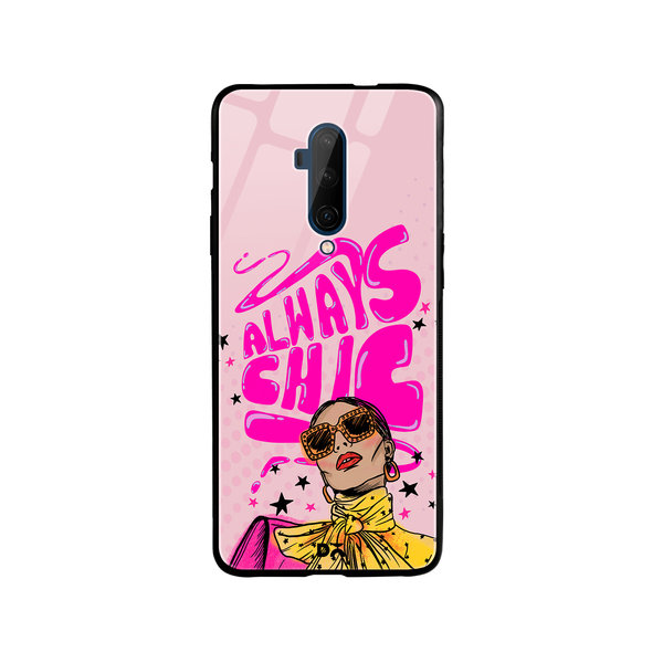 

DailyObjects Always Chic Glass Case Cover For OnePlus 7T Pro