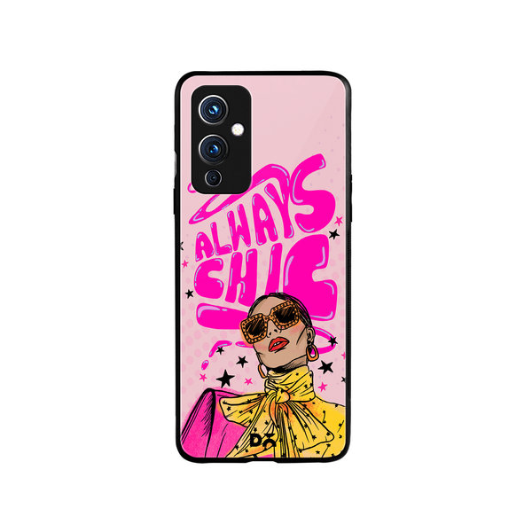 

DailyObjects Always Chic Glass Case Cover For OnePlus 9