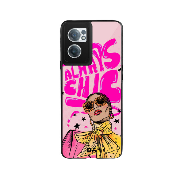 

DailyObjects Always Chic Glass Case Cover For OnePlus Nord CE 2