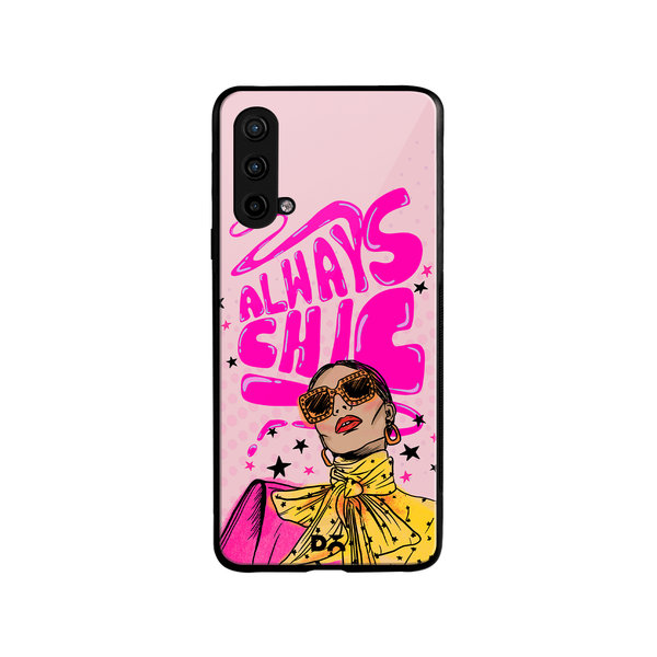 

DailyObjects Always Chic Glass Case Cover For OnePlus Nord CE