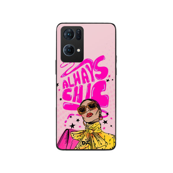 

DailyObjects Always Chic Glass Case Cover For Oppo Reno 7 Pro