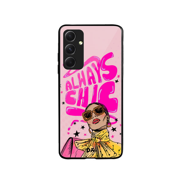 

DailyObjects Always Chic Glass Case Cover For Samsung Galaxy A54 5G