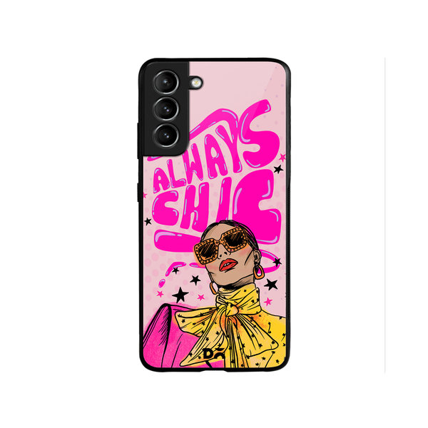 

DailyObjects Always Chic Glass Case Cover For Samsung Galaxy S22