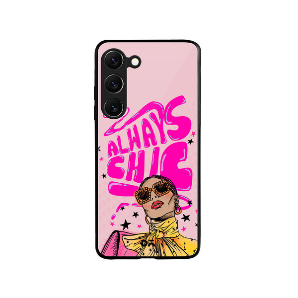 

DailyObjects Always Chic Glass Case Cover For Samsung Galaxy S23 Plus