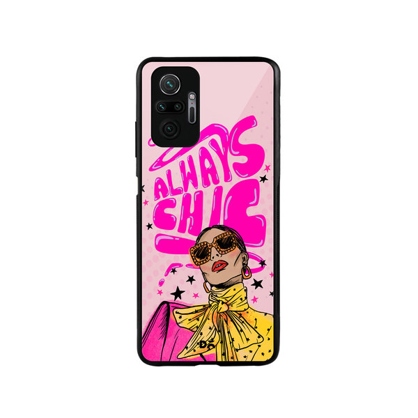 

DailyObjects Always Chic Glass Case Cover For Xiaomi Redmi Note 10 Pro