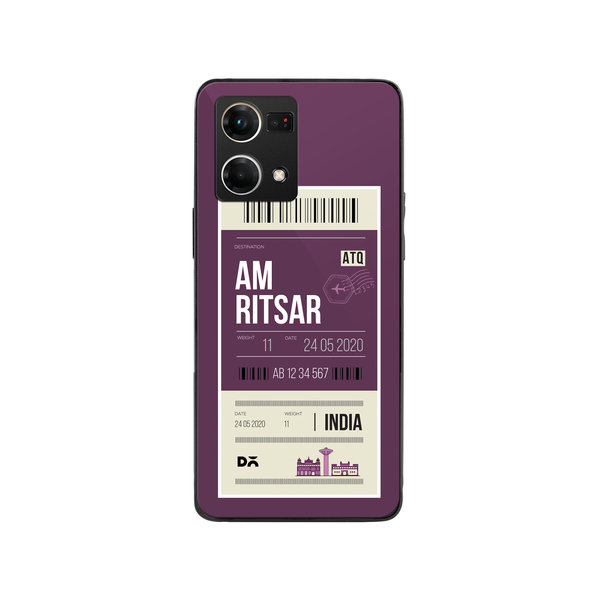 

DailyObjects Amritsar City Tag Glass Case Cover For Oppo F21 Pro