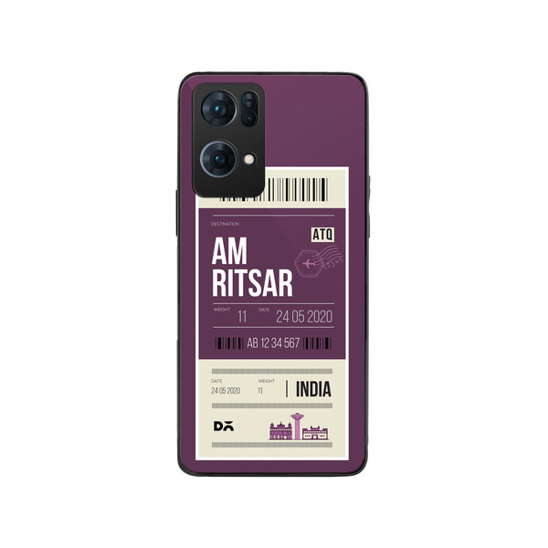 

DailyObjects Amritsar City Tag Glass Case Cover For Oppo Reno 7 Pro