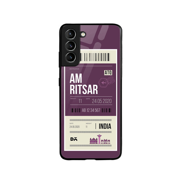 

DailyObjects Amritsar City Tag Glass Case Cover For Samsung Galaxy S21 Plus