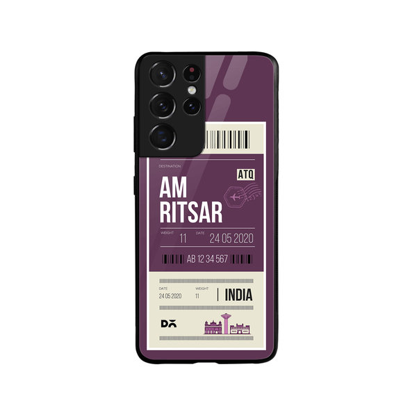 

DailyObjects Amritsar City Tag Glass Case Cover For Samsung Galaxy S21 Ultra