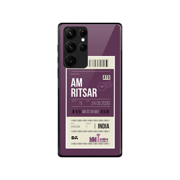 

DailyObjects Amritsar City Tag Glass Case Cover For Samsung Galaxy S22 Ultra