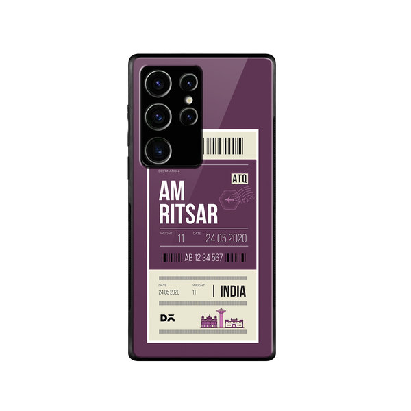 

DailyObjects Amritsar City Tag Glass Case Cover For Samsung Galaxy S23 Ultra