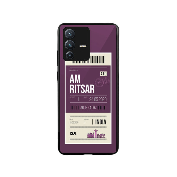 

DailyObjects Amritsar City Tag Glass Case Cover For Vivo V23