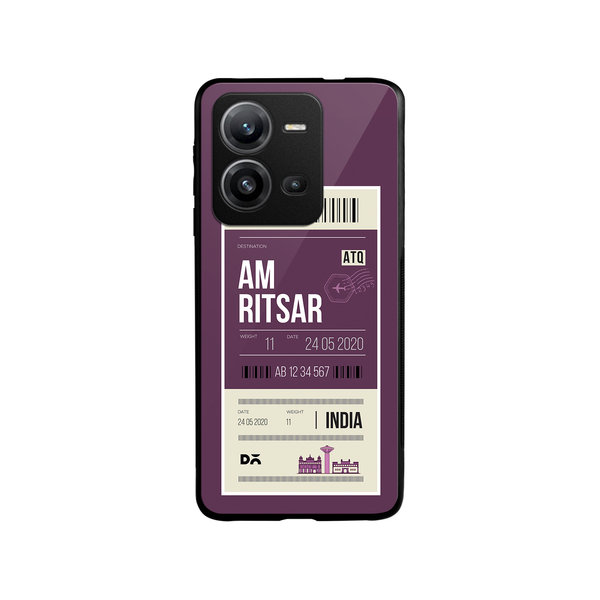 

DailyObjects Amritsar City Tag Glass Case Cover For Vivo V25