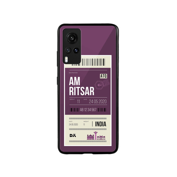

DailyObjects Amritsar City Tag Glass Case Cover For Vivo X60