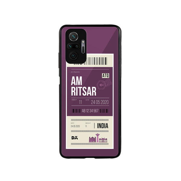 

DailyObjects Amritsar City Tag Glass Case Cover For Xiaomi Redmi Note 10 Pro