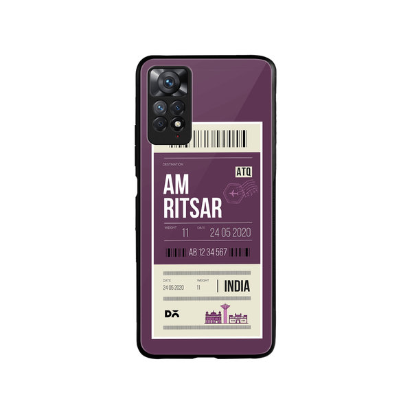 

DailyObjects Amritsar City Tag Glass Case Cover For Xiaomi Redmi Note 11 Pro