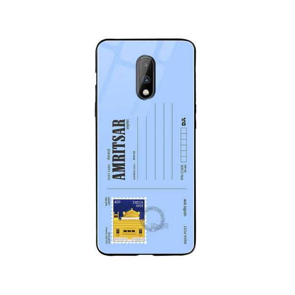 

DailyObjects Amritsar Golden Temple Postcard Glass Case Cover For OnePlus 7