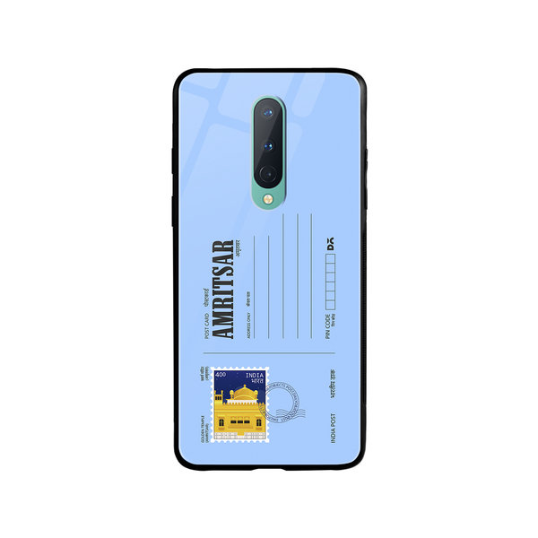 

DailyObjects Amritsar Golden Temple Postcard Glass Case Cover For OnePlus 8
