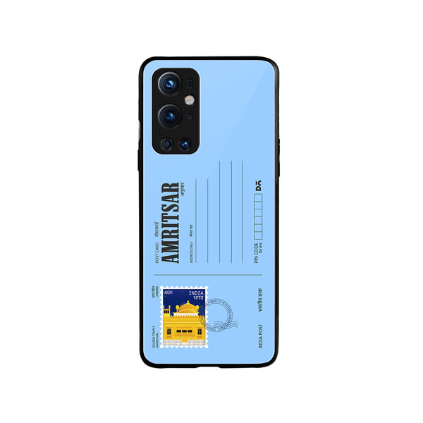 

DailyObjects Amritsar Golden Temple Postcard Glass Case Cover For OnePlus 9 Pro