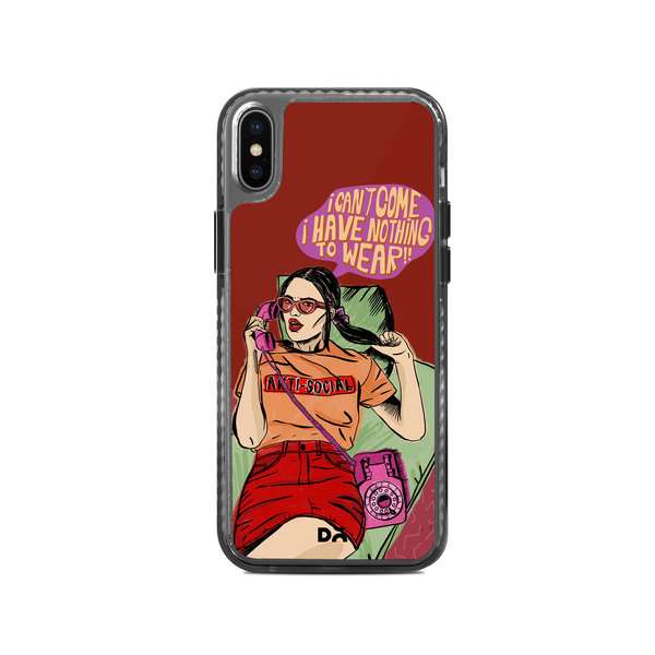 

DailyObjects Anti Social Babe Stride 2.0 Case Cover For iPhone XS