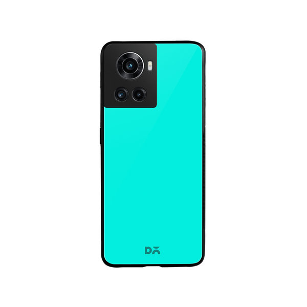 

DailyObjects Aqua Blue Glass Case Cover For OnePlus 10R