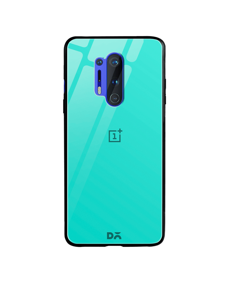 Aqua Blue Glass Case Cover For OnePlus 8 Pro