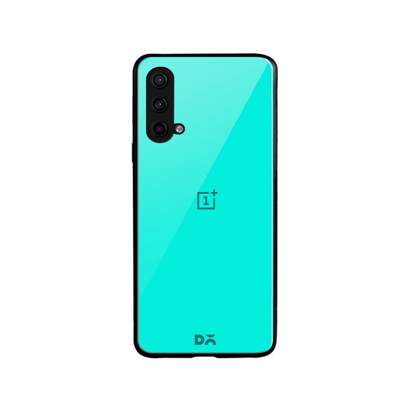 

DailyObjects Aqua Blue Glass Case Cover For OnePlus Nord CE