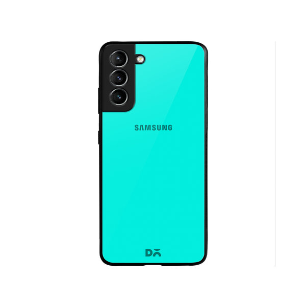 

DailyObjects Aqua Blue Glass Case Cover For Samsung Galaxy S22 Plus