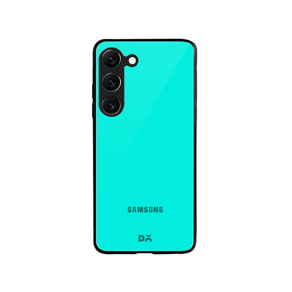

DailyObjects Aqua Blue Glass Case Cover For Samsung Galaxy S23 Plus
