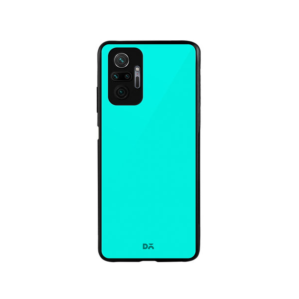 

DailyObjects Aqua Blue Glass Case Cover For Xiaomi Redmi Note 10 Pro