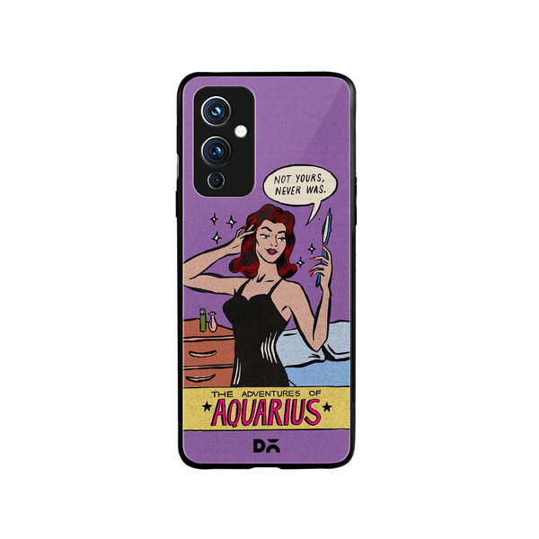 

DailyObjects Aquarius Glass Case Cover For OnePlus 9