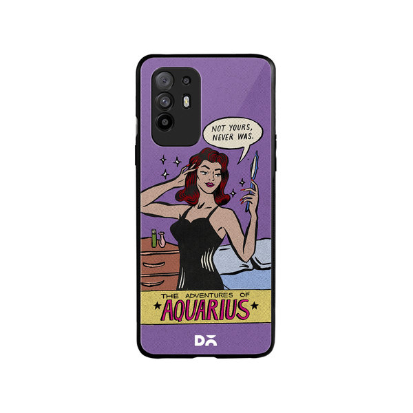 

DailyObjects Aquarius Glass Case Cover For Oppo F19 Pro Plus