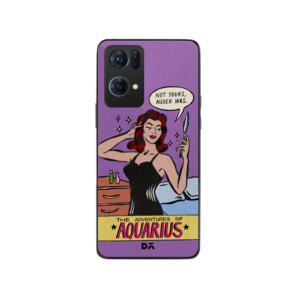 

DailyObjects Aquarius Glass Case Cover For Oppo Reno 7 Pro
