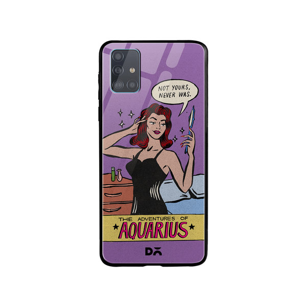 

DailyObjects Aquarius Glass Case Cover For Samsung Galaxy A71