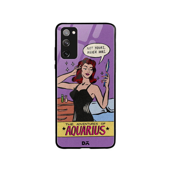 

DailyObjects Aquarius Glass Case Cover For Samsung Galaxy S20 FE